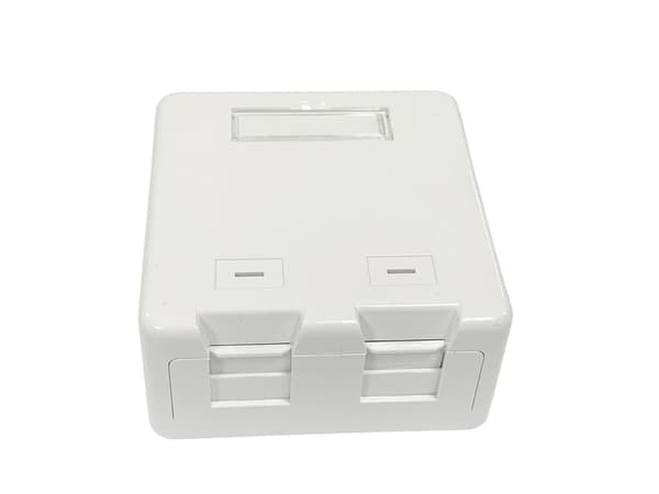 Lanview pinta-asennusrasia 2 x RJ45-liittimelle
