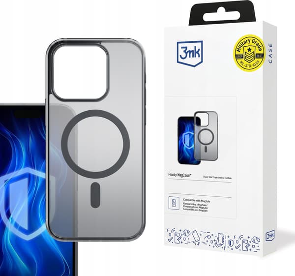 3MK Frosty MagCase iPhone 14 Pro Max musta/musta