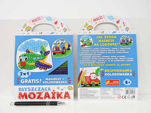 Blyszczaca mosaiikki 3in1 - Lentokone ja auto