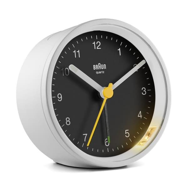 Braun BC12WB Kvartsiherätyskello Musta, Valkoinen