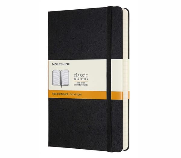 Notesbog Classic 13x21 tw. linjer sort MOLESKINE