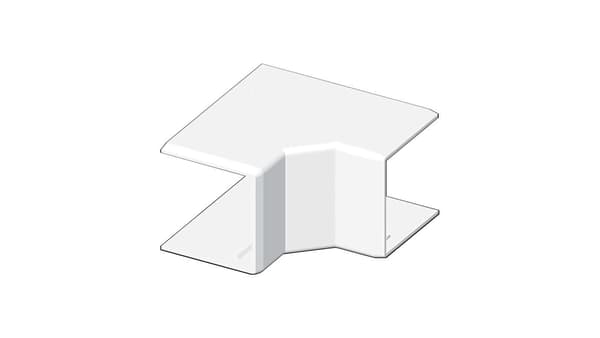 Invändig kanallock LHD vit 40x40 8645