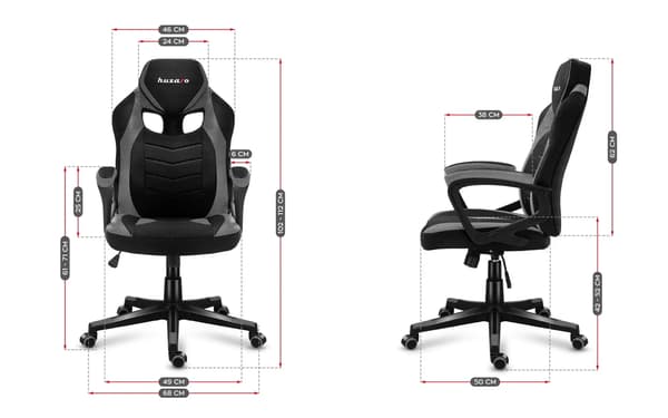 Huzaro Force 2.5 harmaa MESH-pelituoli