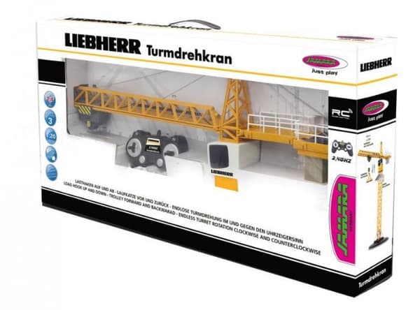 Liebherr tornkran (gul/svart, 1:20)