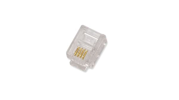 RJ11 6P4C stik 6-position 4-ben /100 stk./ X-ML-MP06-4-15