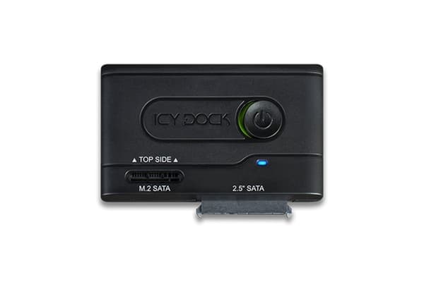 Icydock 2.5\" SATA/ M.2 SATA -tasku - USB-C 3.2 Gen 1 (MB031U-1SMB)