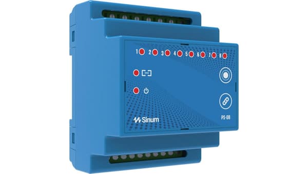 SINUM PS-06m - DIN-skinnekontakt blå