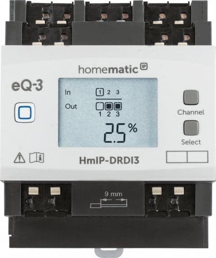Mörkläggningssilt för montering på DIN-skena? 3x (HMIP-DrDi3)