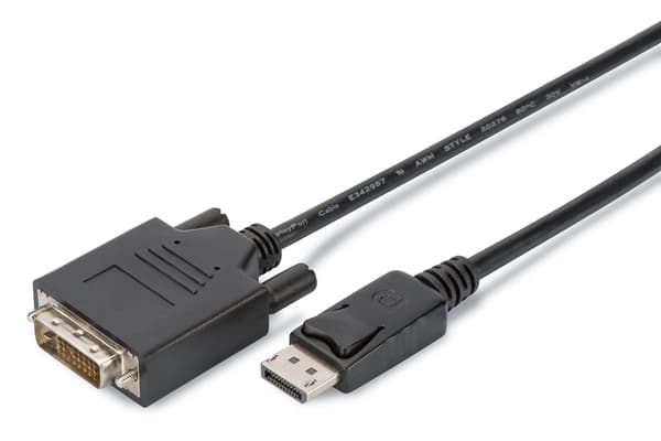DIGITUS DisplayPort DVI adapterkabel - DP/DVI-D - 2 m - pakke med 10