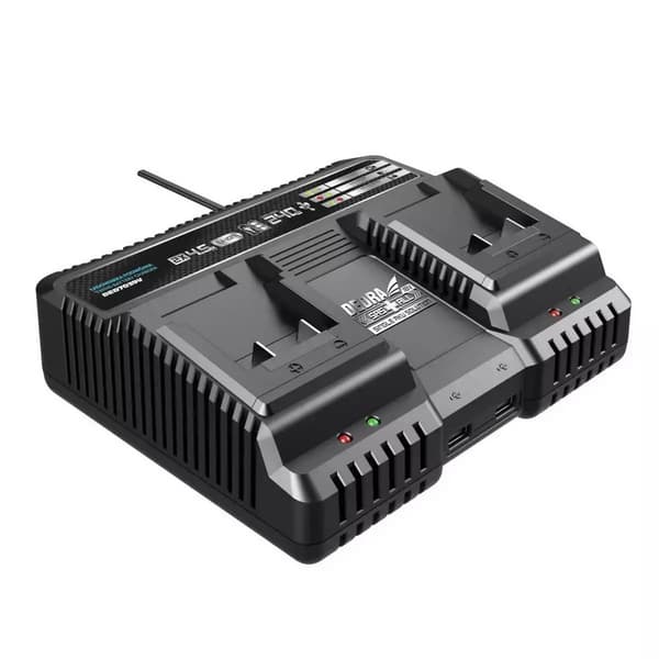 Dedra Dubbelladdare 2x4.5A 18V