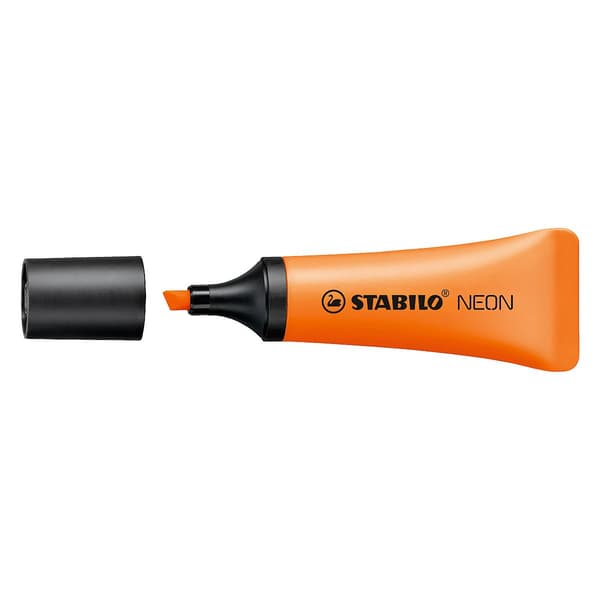 Överstrykningspenna STABILO NEON orange p10. COREX