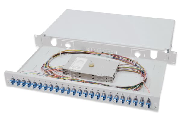 DIGITUS fiberoptisk skarvbox DN-96332/9 - 1U - 19\"