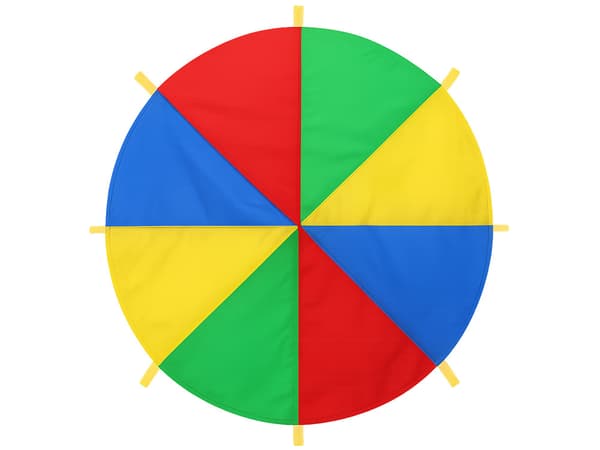 Färgglad regnbågsanimationsduk 2m 8 handtag SP0862