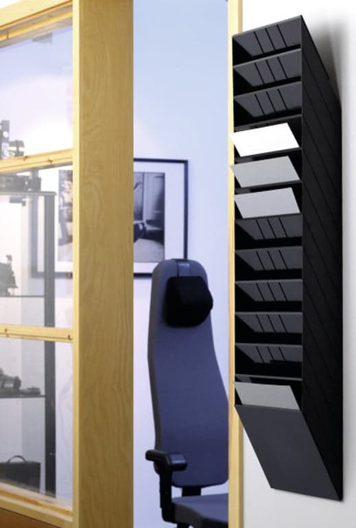 DURABLE SÆT MED 12 HORISONTALE DOKUMENTBEHOLDERE FLEXIBOXX A4 SORT