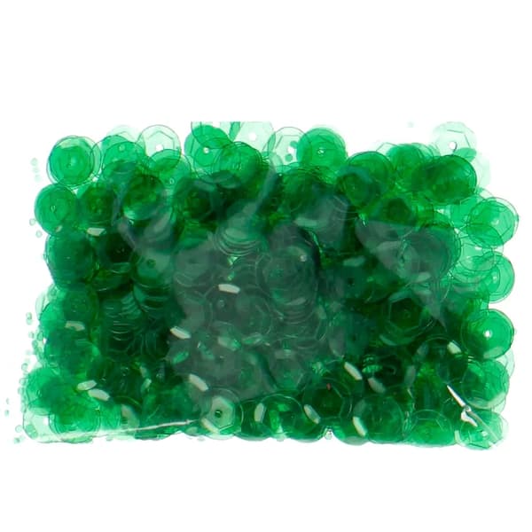 Läpinäkyvät paljetit 8mm vihreä