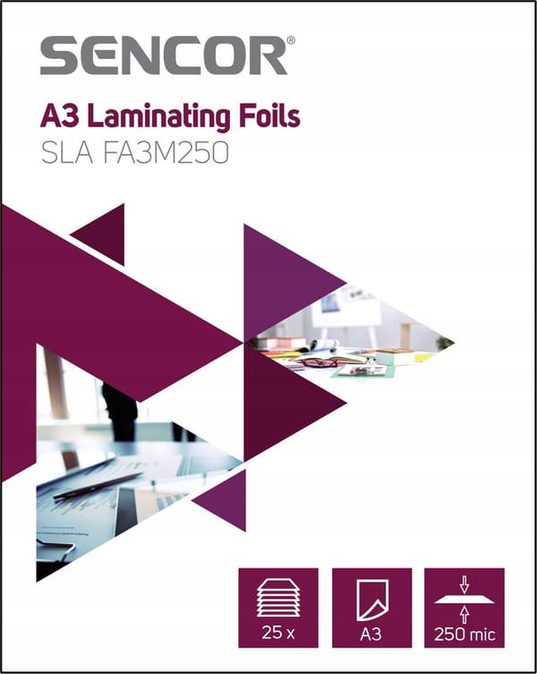 SLA FA3M250 Folie A3 250mic 25st SENCOR