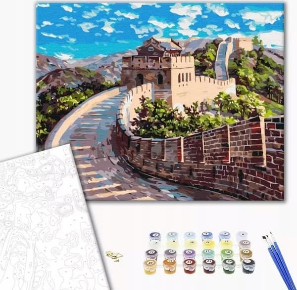 Your Hobby Mal efter tal BRUSHME, 40x50 cm, Den Kinesiske Mur, 1 stk