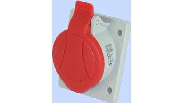 Vinklet panelstik IP44 16A 5P 400V GTS -16/5