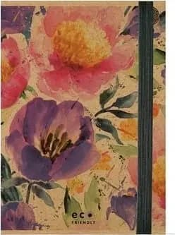 A4-vingmapp med gummiband Passion Flowers MIX