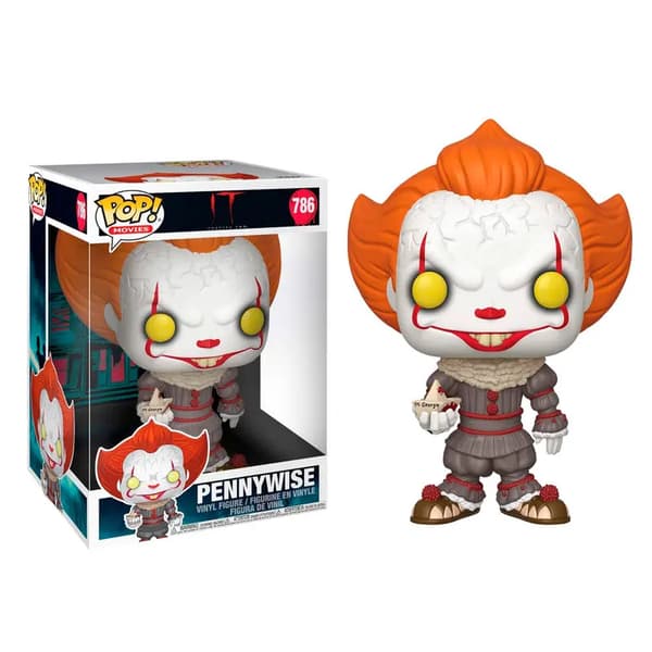 POP-figuuri IT Luku 2 Pennywise veneen kanssa 25cm
