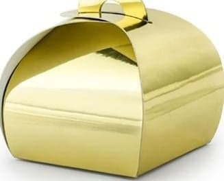 Party Deco Dekorationslåda, guld, 6x6x5,5 cm, 10 st universal
