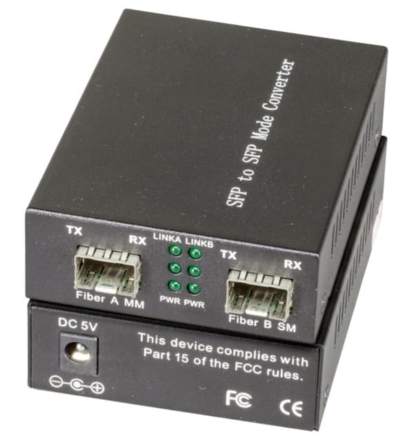 EFB mediekonverter 2 x Gigabit SFP-porte