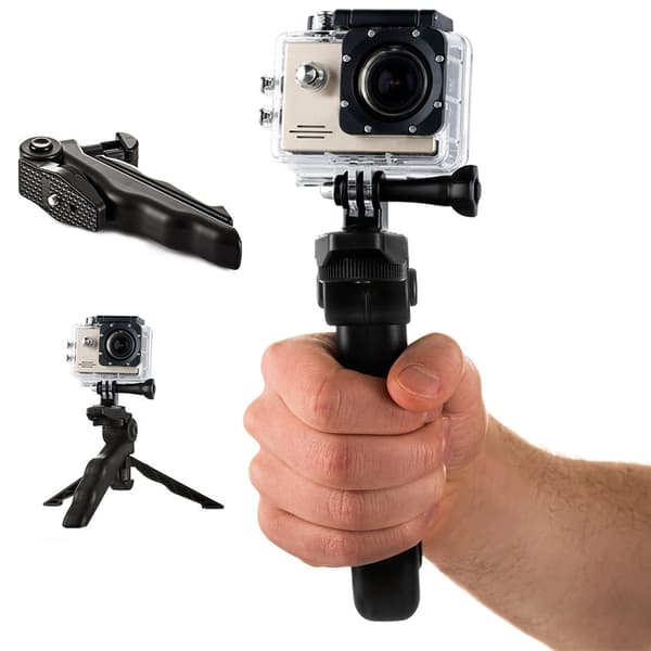 Monter med et ministativ til GoPro SJCAM actionkameraer sort