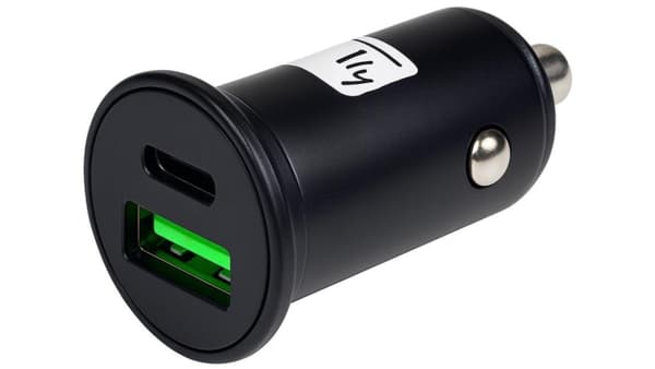 TECHLY Laturi 1 x USB-A Musta IUSB2-CAR5-AC45W