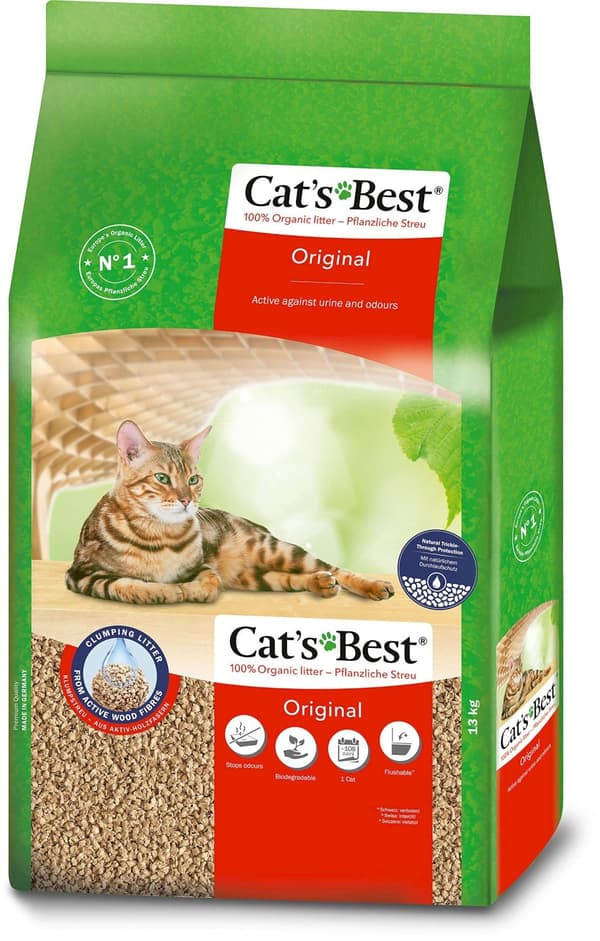 Cat'S Best Eco Plus Original träströ - 13 kg