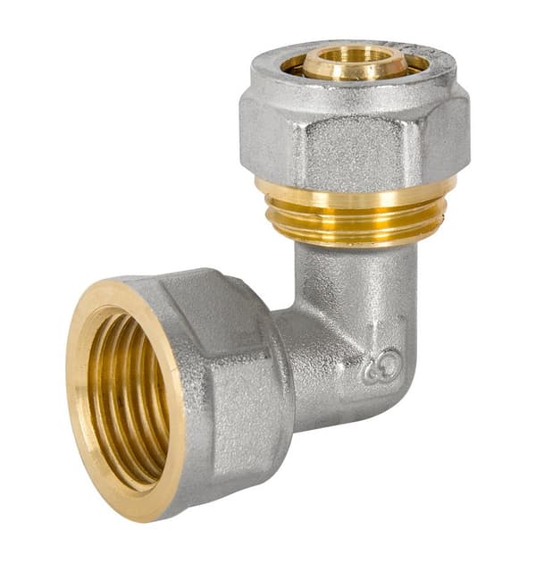 KNÆ PEX-AL-PEX KROM 1/2*20 INDV. GEVIND