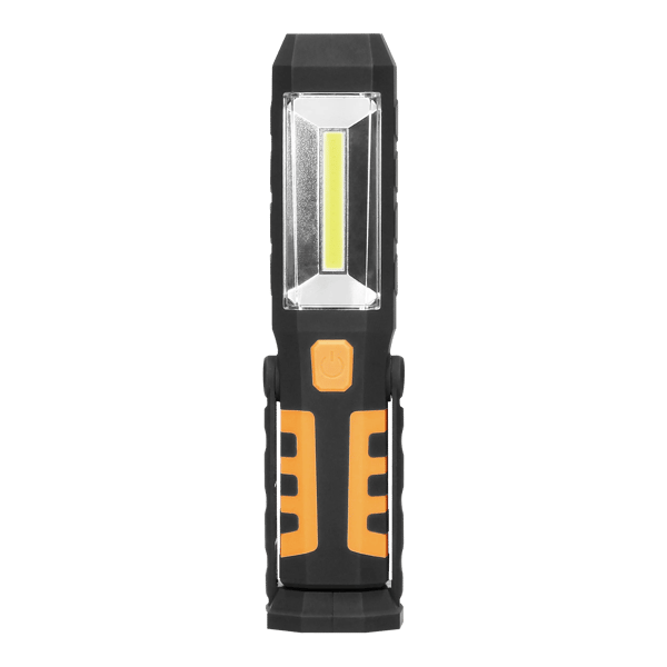 Taskulamppu virtapankilla, 1x1200 mAh, musta, IP44, virtapankki, USB-lataus