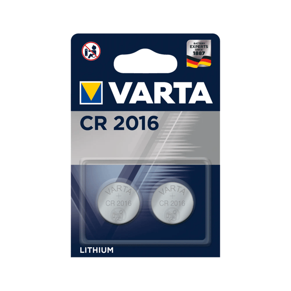 Lithium knapcellebatterier Varta 06016 101 402 CR2016 3 V (2 enheder)