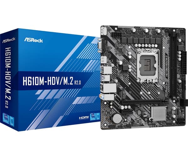 ASRock H610M-HDV/M.2 - bundkort - micr