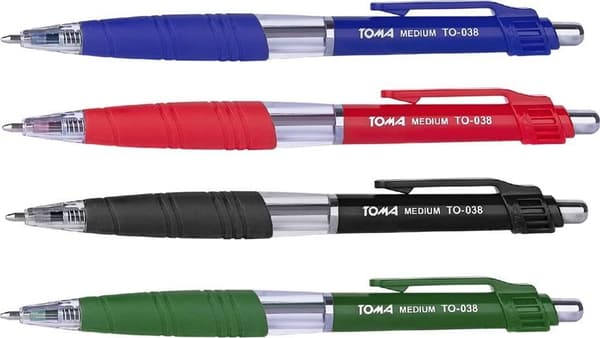 Lengopis Medium bil 1.0mm mix (24st) TOMA