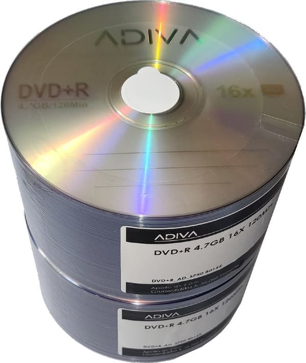 Adiva DVD+R 4.7GB 16x | kara 50 | 0155