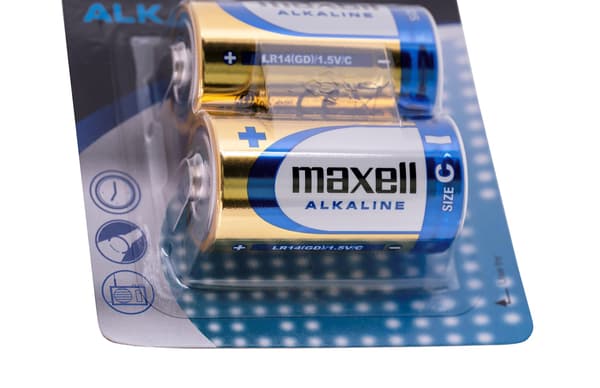 Maxell batterier, C (LR14), Alkaline,