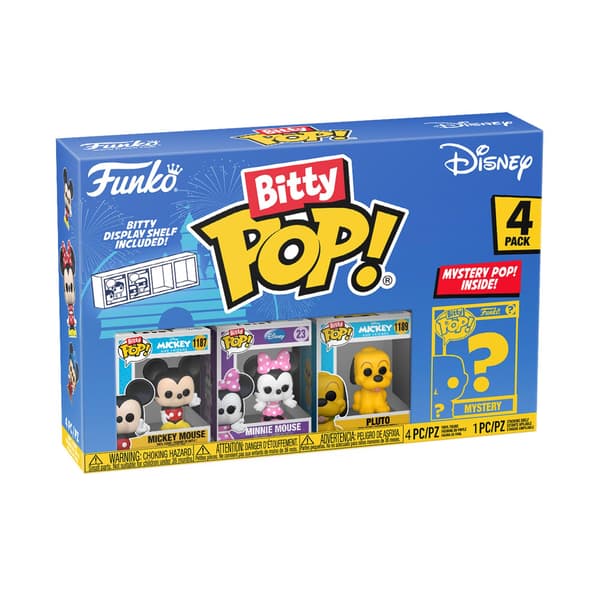 Pakkaus 4 hahmoa Bitty POP Disney Mikki