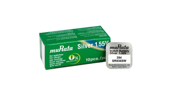 Hopeaparisto mini Murata 394 / SR936SW / SR45