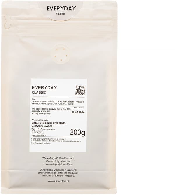 Miga Coffee Hele Bønner Kaffe Hverdag Klassisk Filter 200g