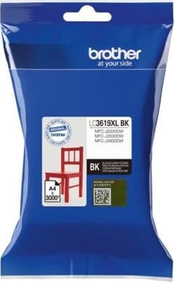 Brother Blækpatron LC3619XLBK Sort 3K
