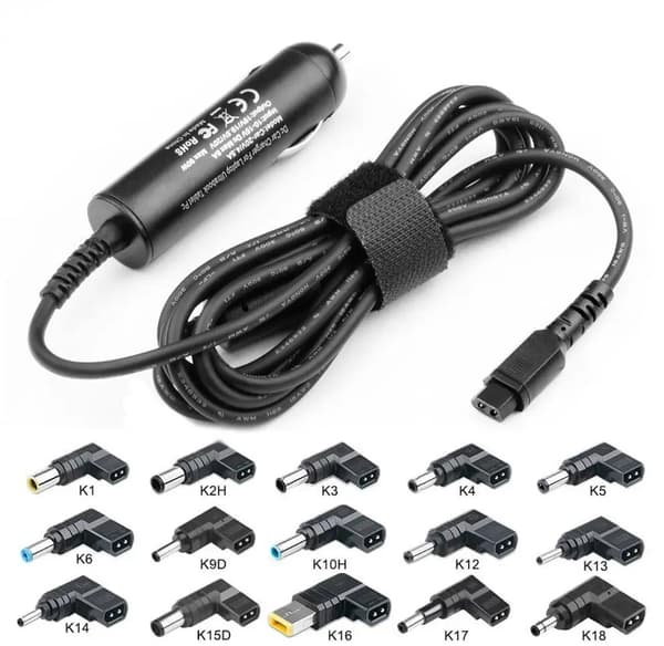 CoreParts universaali autoadapteri 90W 15 eri pistokkeella