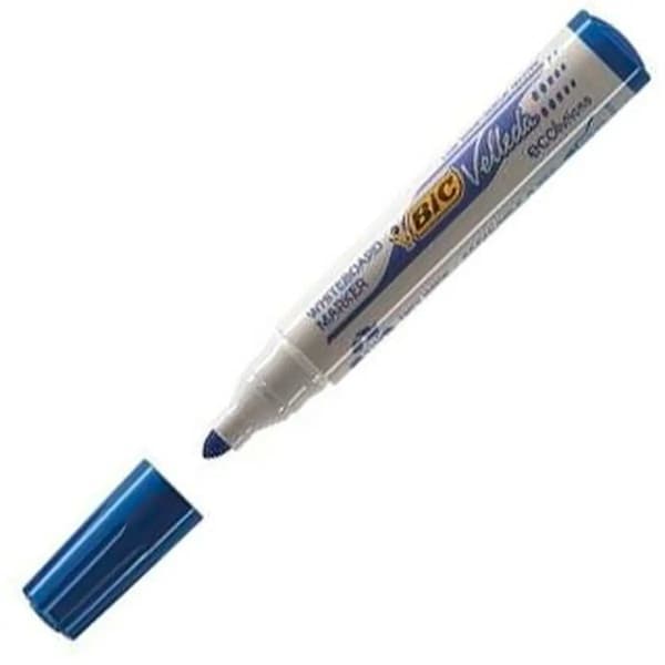 Flydende kridtmarker Bic Velleda Ecolutions 1701 Blå (12 enheder)