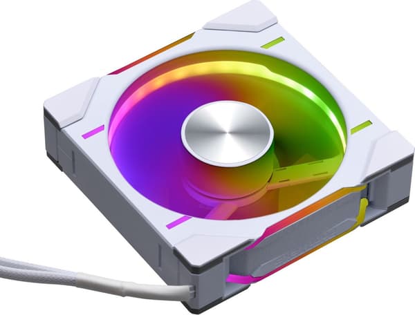 Phanteks D30 Regular Airflow RGB kabinetblæser - 12cm (Hvid)