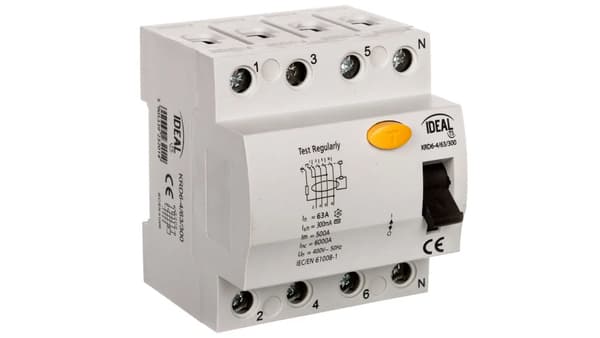 Kanlux Differentialkabelafbryder 4P 63A AC (23201)