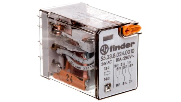 Sender 3P 10A 24V AC testknap 55.33.8.024.0010