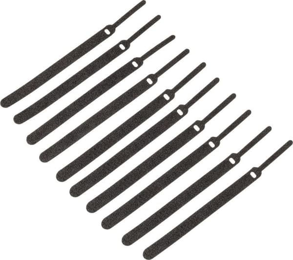 Kolink kardborreband - 10 stycken, 150 mm, svarta