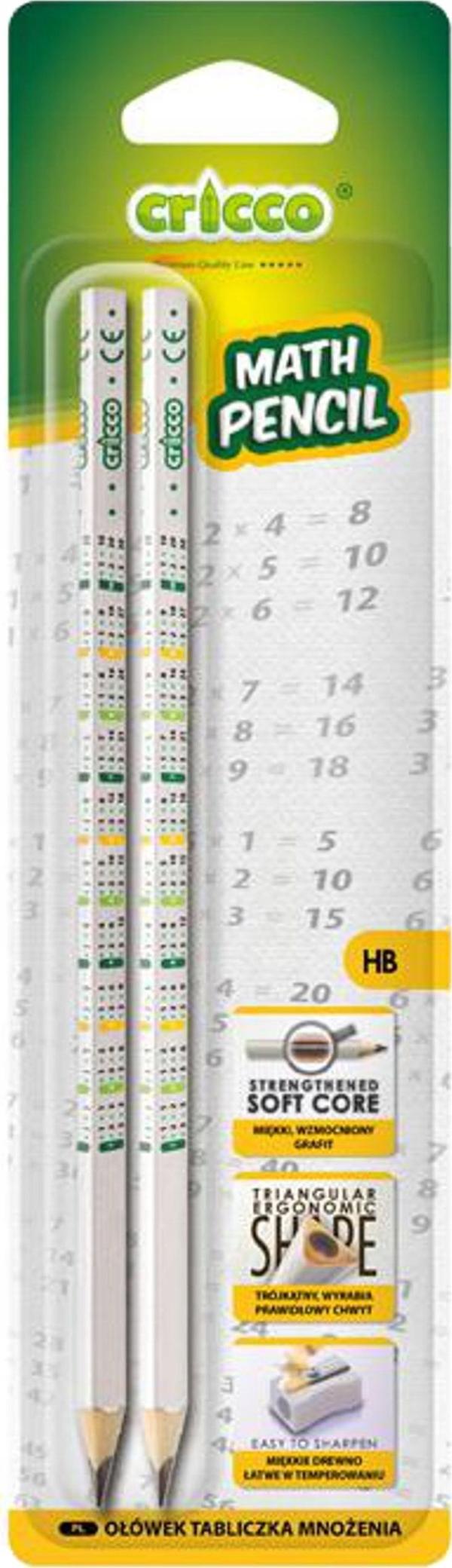 Triangulär penna Multiplikationstabell HB 2st CRICCO