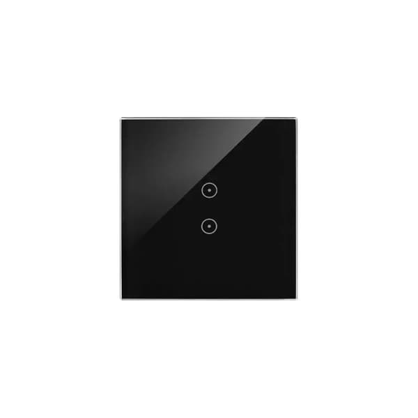 Simon Touch Ramme Touch Panel S54 Touch, 1 Modul, 2 Vertikale Touchfelter Lava Fixer DSTR13/73