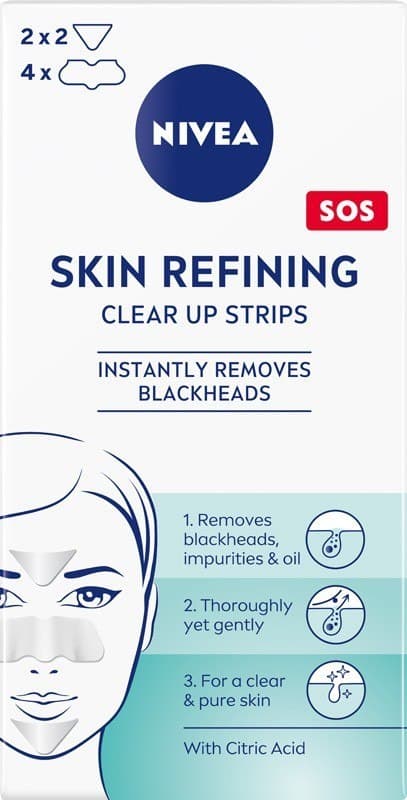 Nivea Skin Refining Clear-Up Strips Anti-Blackhead Cleansing Patches 6 stk.