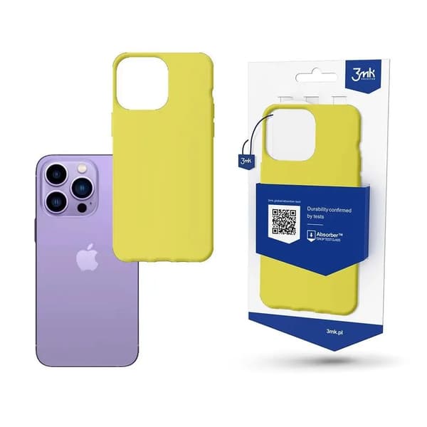 Kotelo iPhone 14 Prolle 3mk Matt Case -sarjasta - Limenvihreä